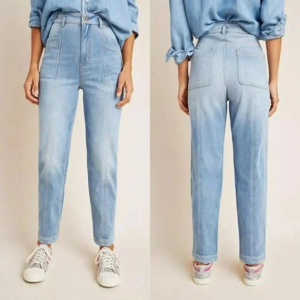 Anthropologie Pilcro Ultra High-Rise Seamed Slim Boyfriend Jeans Size 26 NWOT